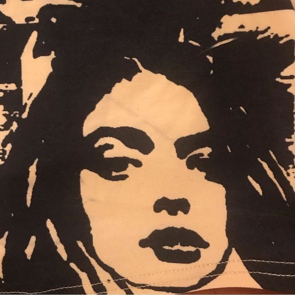 Womens graphic cropped tank tshirt size medium - Picture 2 of 4